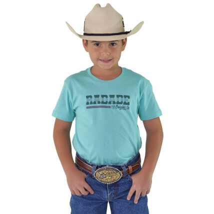 Camiseta Unissex Infantil Radade Silk cor Verde - 1617