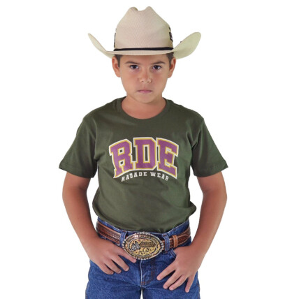 Camiseta Unissex Infantil Radade Silk cor Verde - 1862