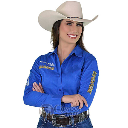 Camisete Radade Manga Longa Bordada Brands Royal - 0988