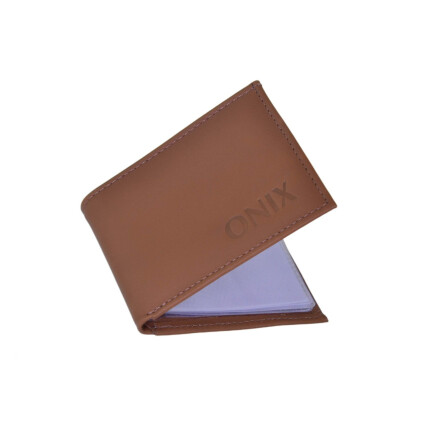 Carteira em Couro Onix Caramelo (10cm x 8cm) - Onix04