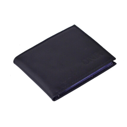 Carteira em Couro Onix Preto (12cm x 9cm) - Onix01