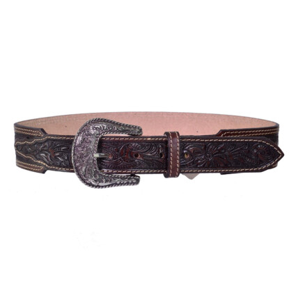 Cinto Paul Western em Couro cor Marrom - pw268