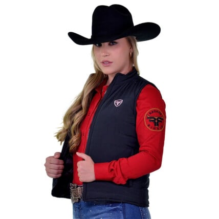 Colete Feminino Radade em Nylon cor Preto - 1691