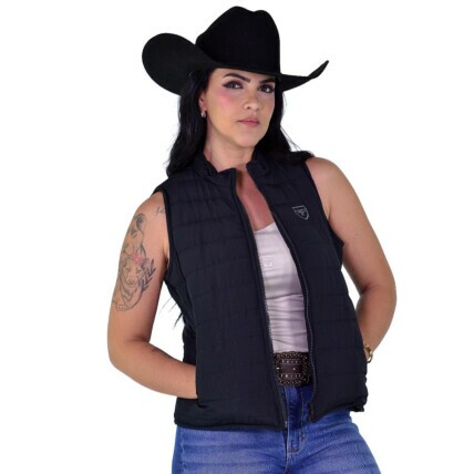 Colete Feminino Radade em Nylon cor Preto - 2104