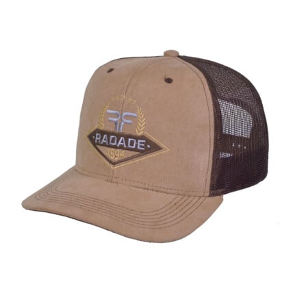 Boné Radade em Suede cor Bege com tela Marrom - 8250