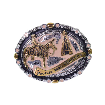 Fivela em Ouro e Prata Master Aparecida (11,5cm x 9cm)- 711