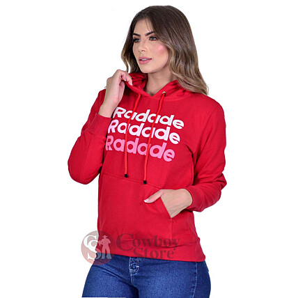 Moletom Feminino Radade RDE Vermelho - 1365