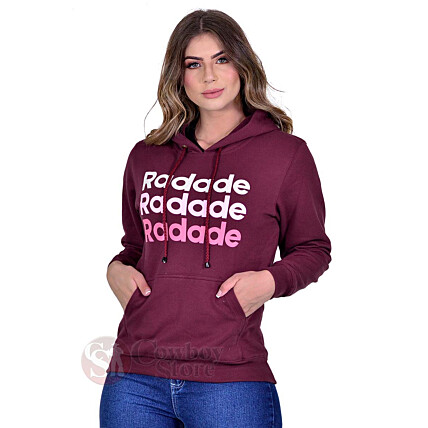 Moletom Feminino Radade RDE Vinho - 1367