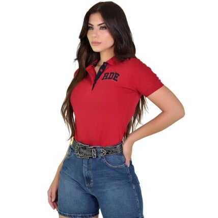 Polo Feminina RDE Vermelha - 1725