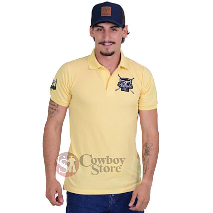 Polo Masculina Radade Classic Horn Amarelo - 1351