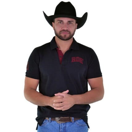 Polo Masculina Radade Classic RDE cor Preta  - 1722