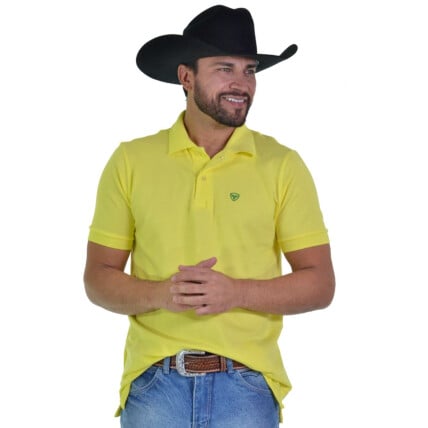 Polo Masculina Radade Lisa Amarelo - 1770