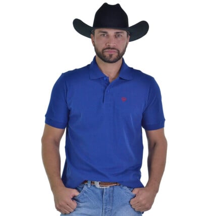 Polo Masculina Radade Lisa Azul - 1768