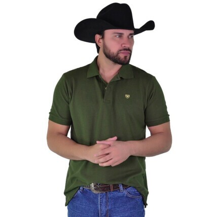 Polo Masculina Radade Lisa cor Verde Musgo - 1963