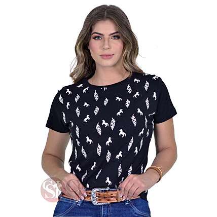 Radade Baby Look Horse Preto - 1342