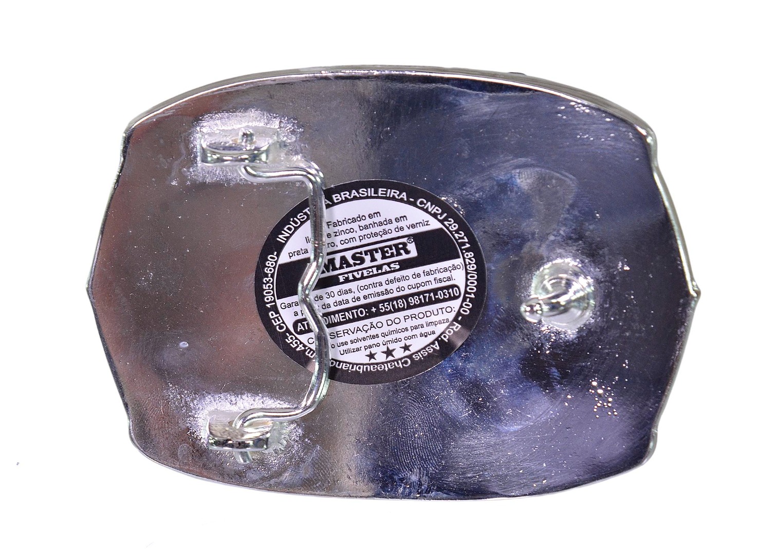 Fivela em Ouro e Prata Master Barrel (10cm x 7,5cm)- 2409