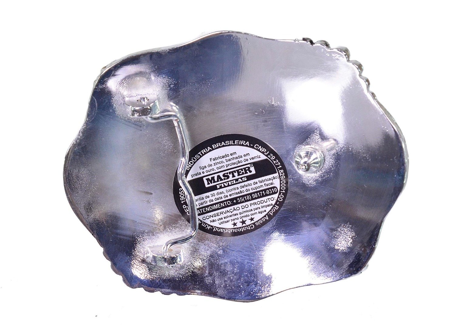 Fivela em Ouro e Prata Master Calf Roper (11,5cm x 9cm)- 532