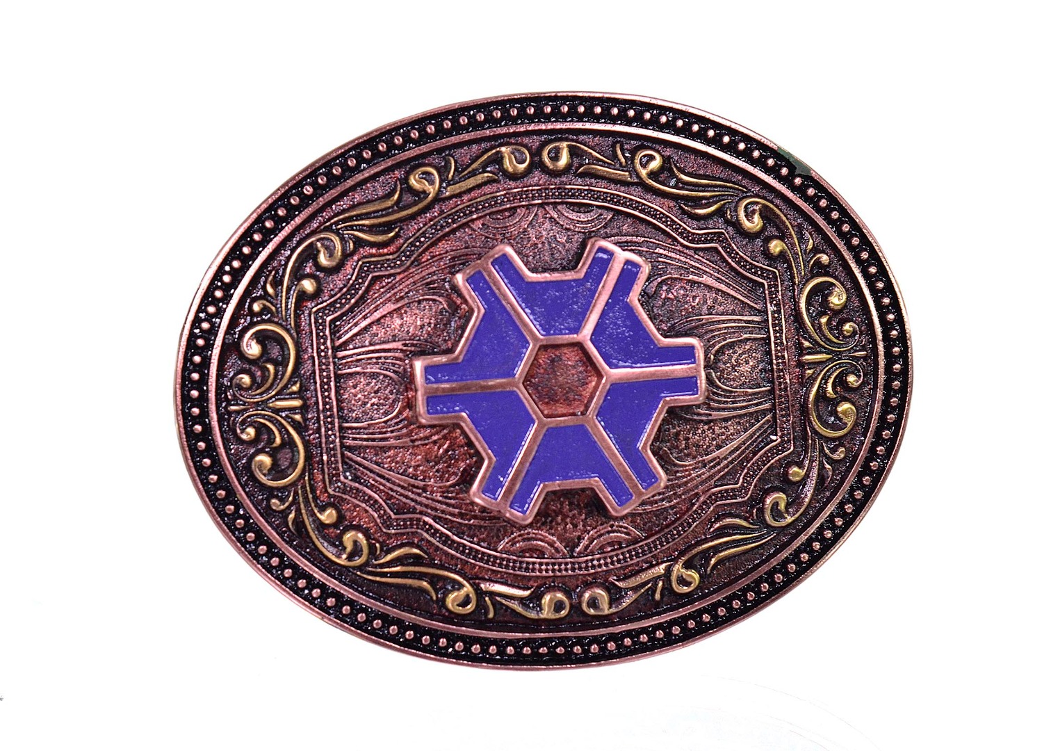Fivela em Ouro Envelhecido Master Agro (11cm x 8,5cm)- 2435
