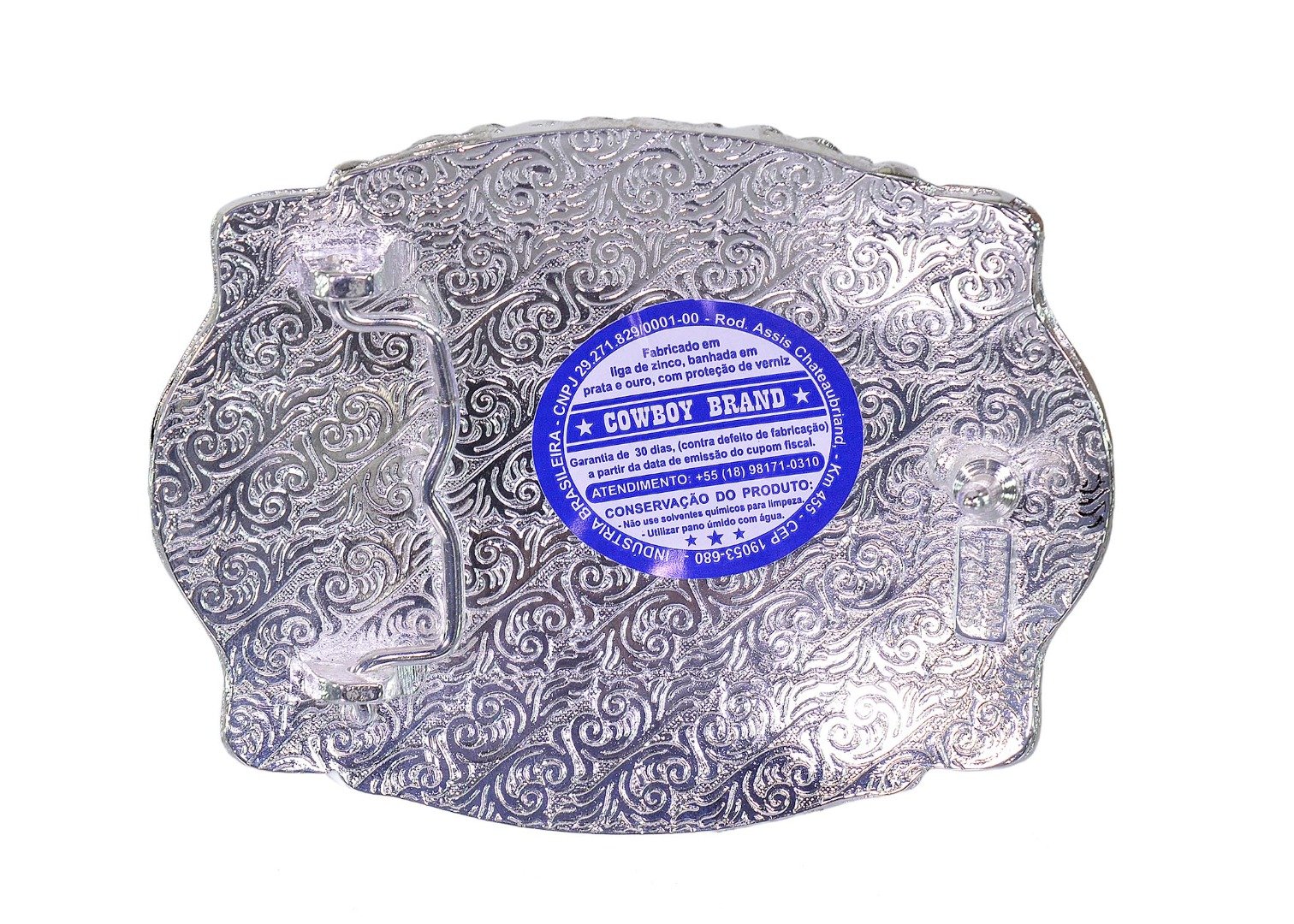 Fivela Master em Ouro e Prata Cavalgada (12cm x 9cm)- 7066