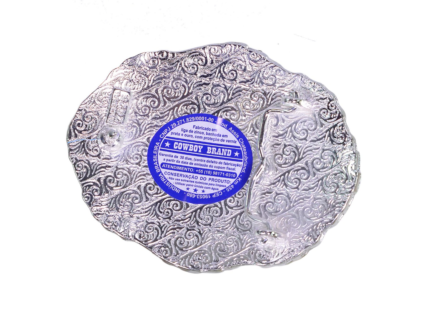 Fivela Master em Ouro e Prata USA (11,5cm x 9cm)- 7075