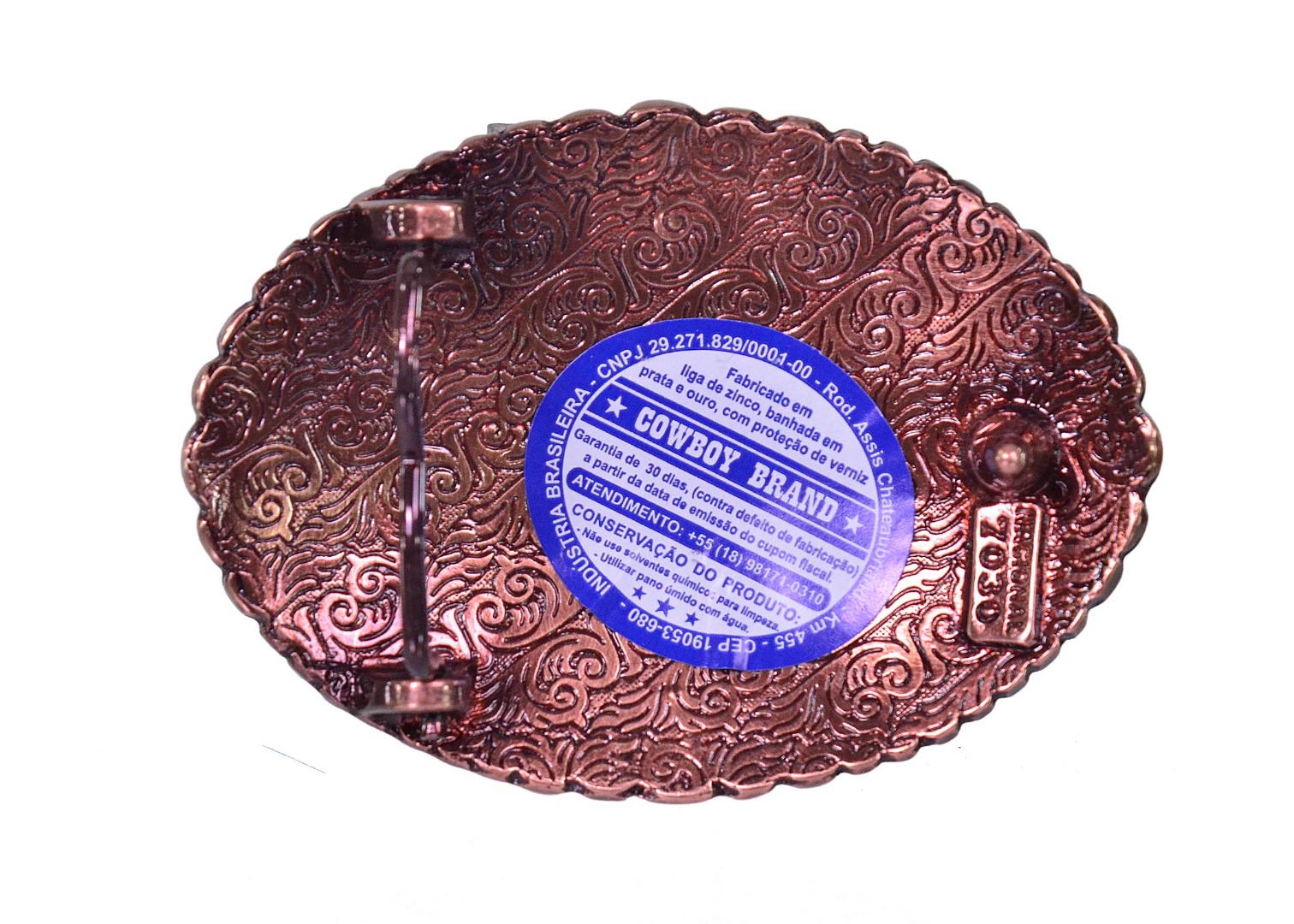 Fivela Master em Ouro Envelhecido Cowgirl (10cm x 7cm)- 7030
