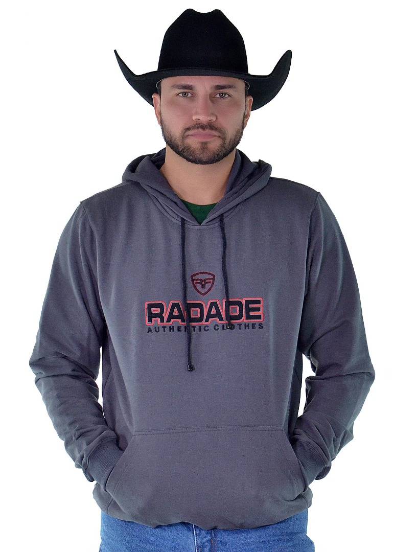 Moletom Radade RDE Bordado Cinza - 1739
