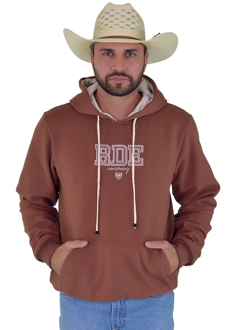 Moletom Radade RDE Bordado cor Marrom - 1852