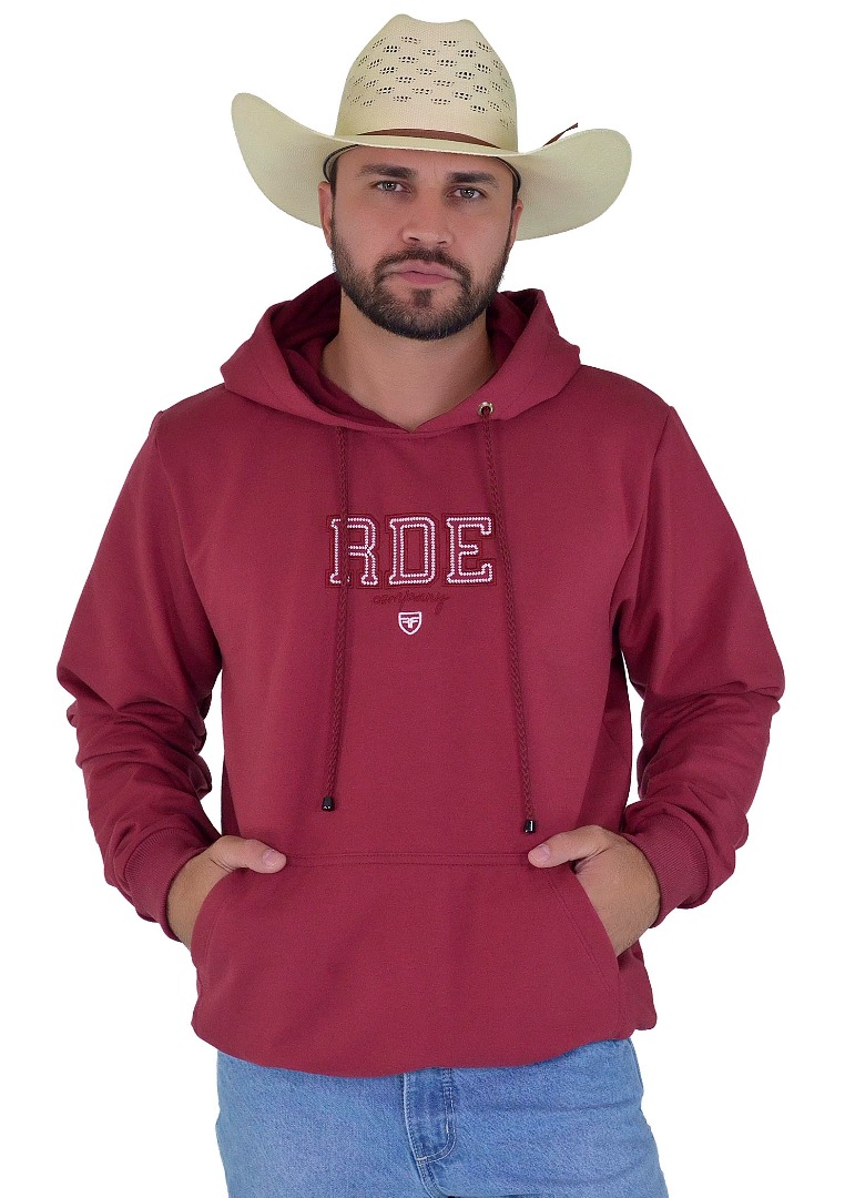 Moletom Radade RDE Bordado cor Vinho - 1849
