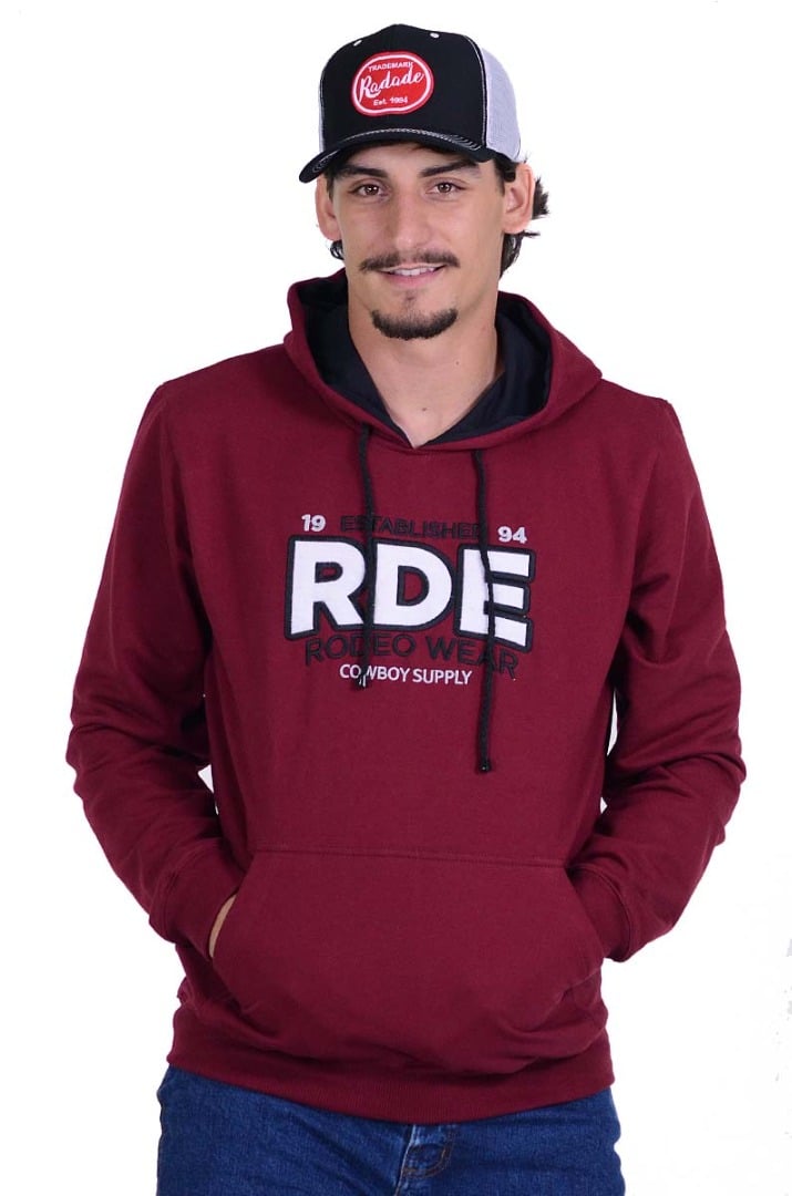 Moletom Radade RDE Bordado cor  Vinho - 1326