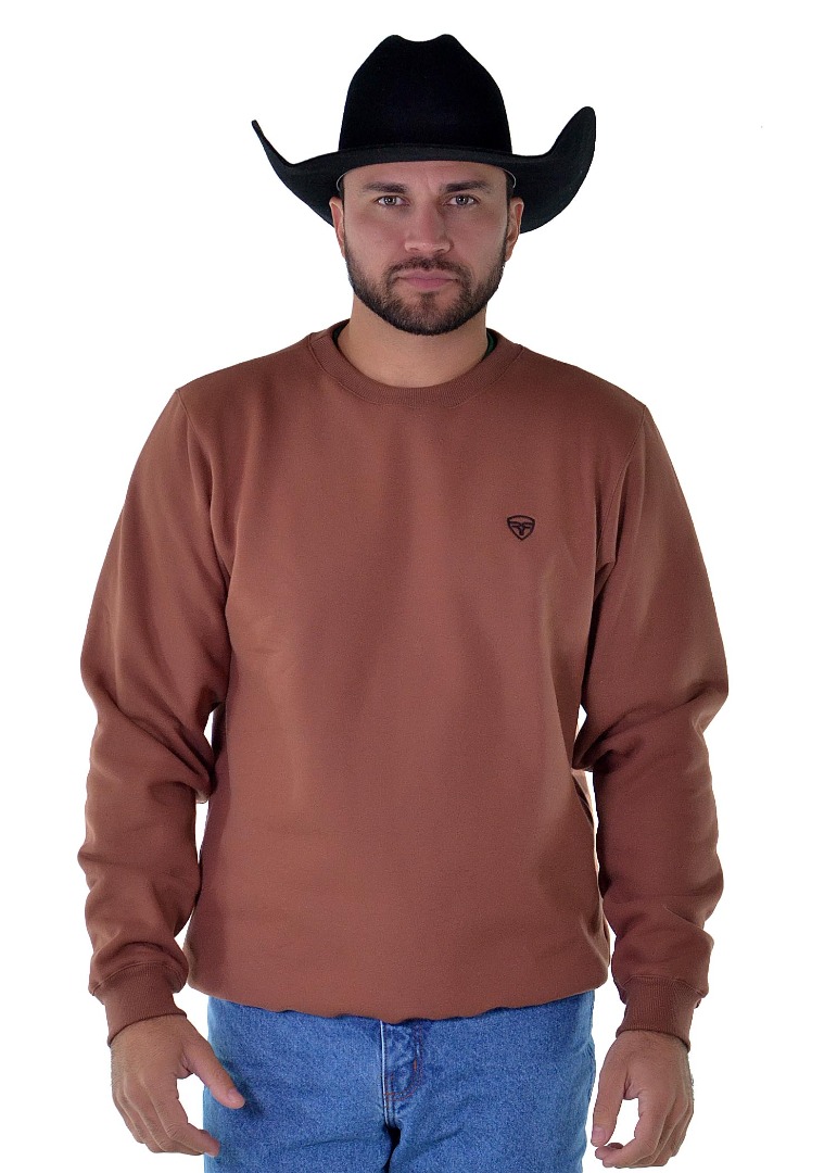 Moletom Radade RDE Liso Marrom - 1743