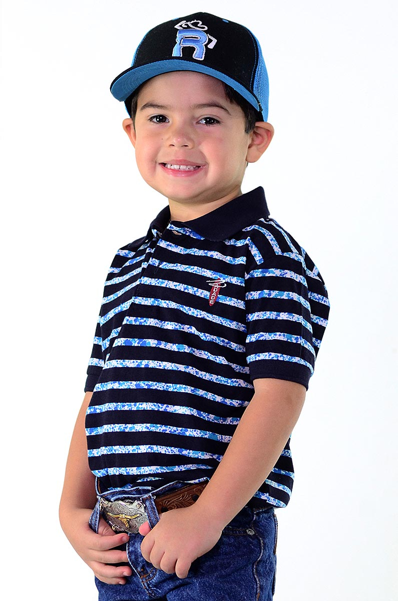 Pólo Infantil Radade Listra Azul - 0849