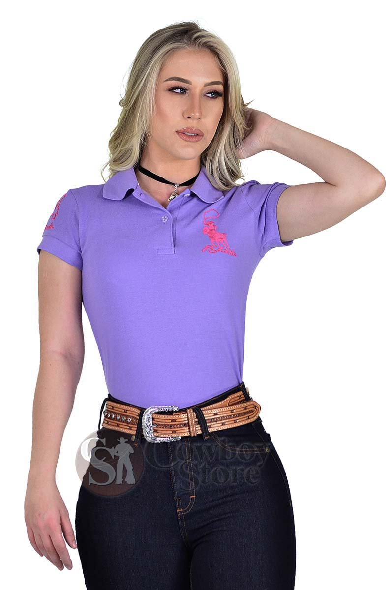 Polo Feminina Radade Lisa Classic Lilás  - 1445