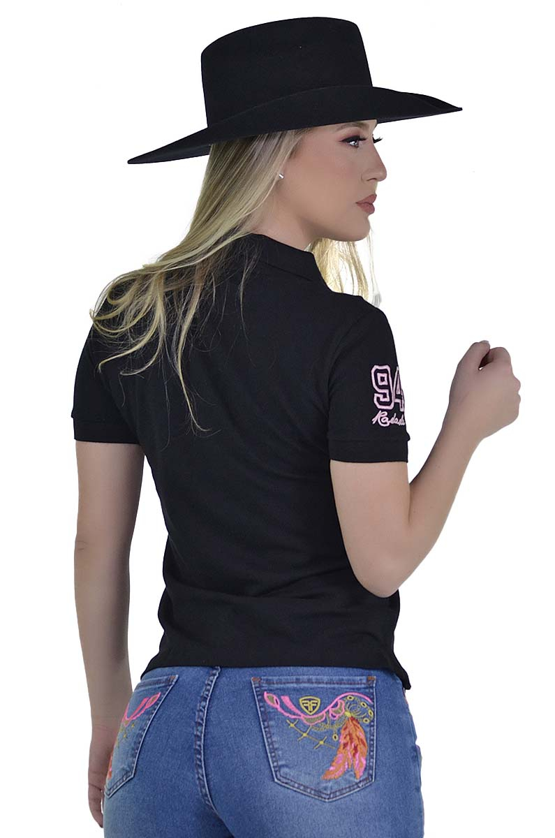 Polo Feminina Radade Lisa Classic Preto - 1178
