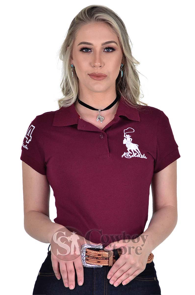 Polo Feminina Radade Lisa Classic Vinho - 1444