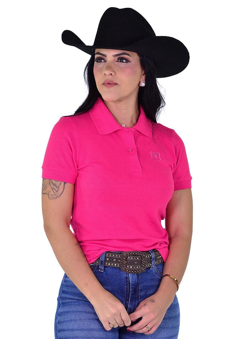 Polo Feminina Radade Lisa cor Pink - 2043