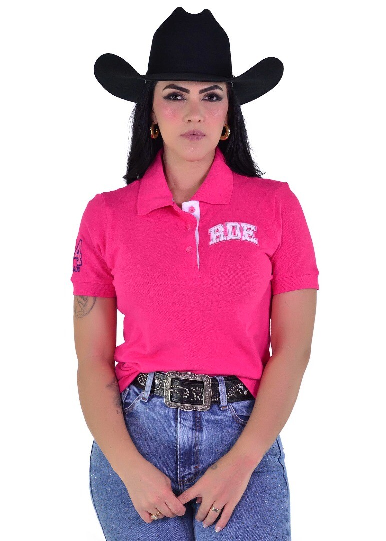 Polo Feminina RDE cor Pink - 1939