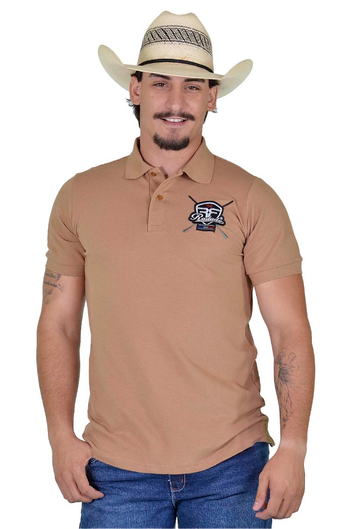 Polo Masculina Radade Classic Horn Ocre  - 1597