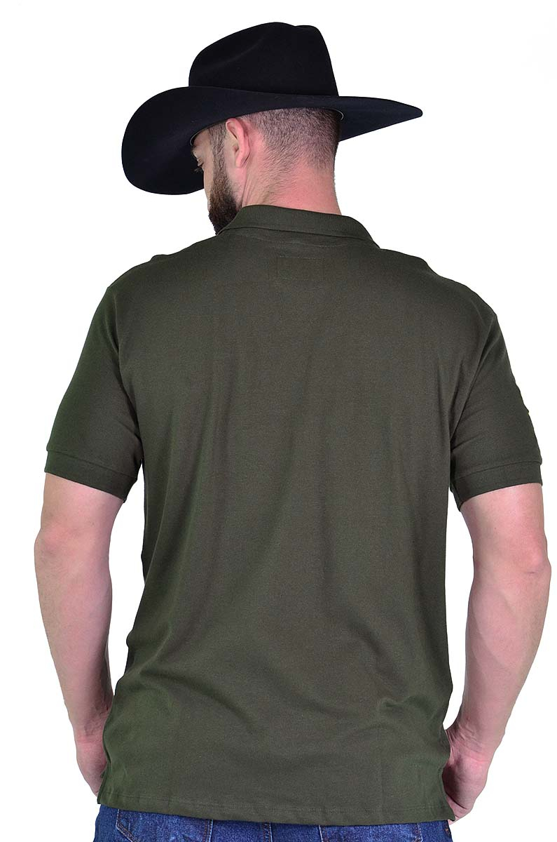 Polo Masculina Radade Classic Verde Musgo - 1470