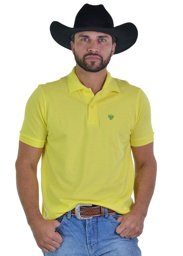 Polo Masculina Radade Lisa Amarelo - 1770