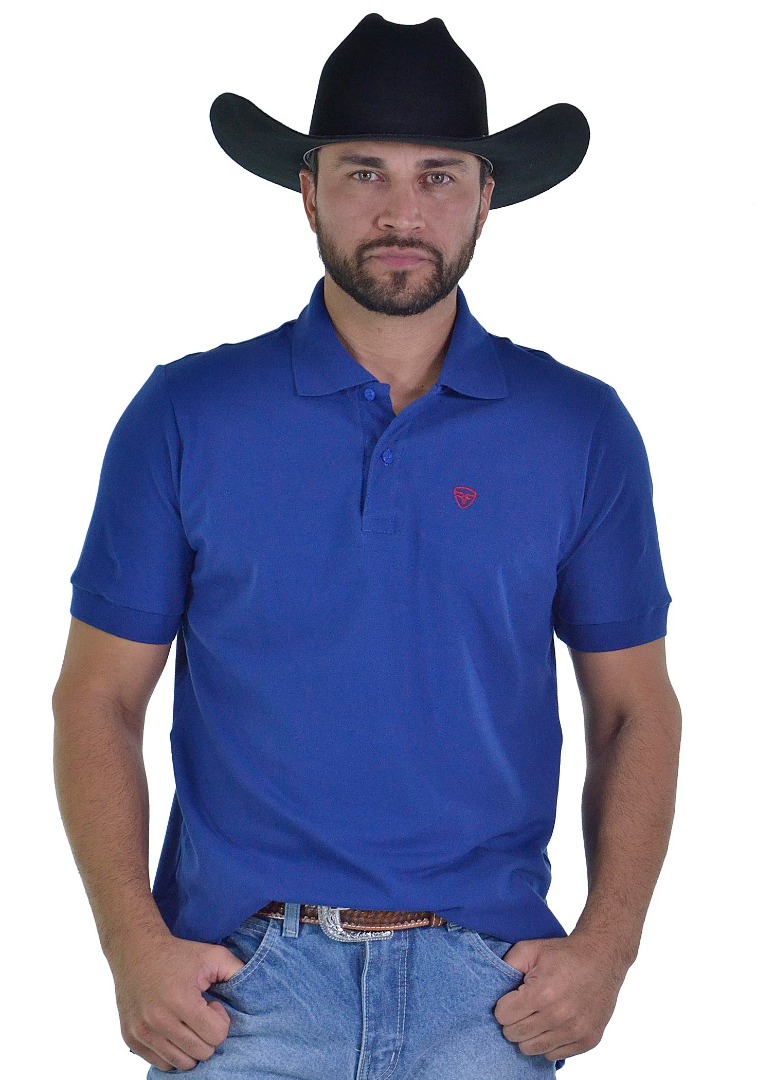 Polo Masculina Radade Lisa Azul - 1768