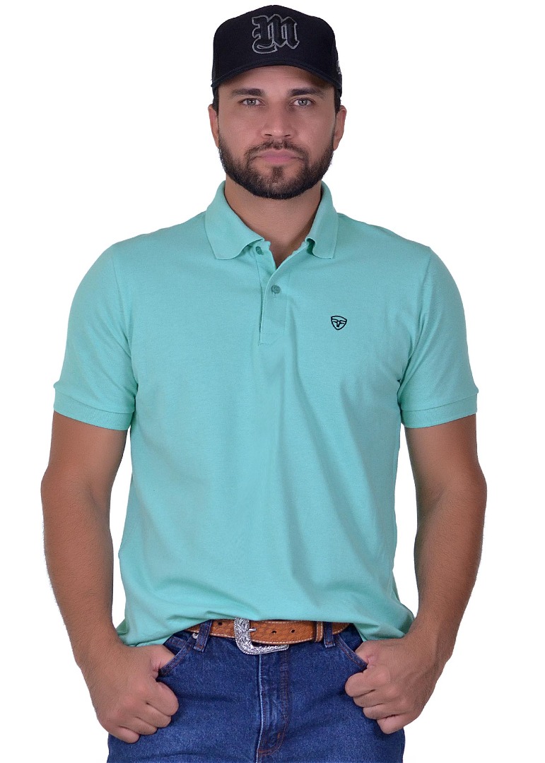 Polo Masculina Radade Verde Água - 1650