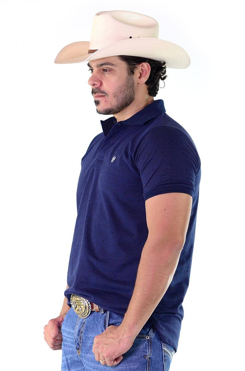 Polo Radade Classic MiniPrint Marinho - 1252