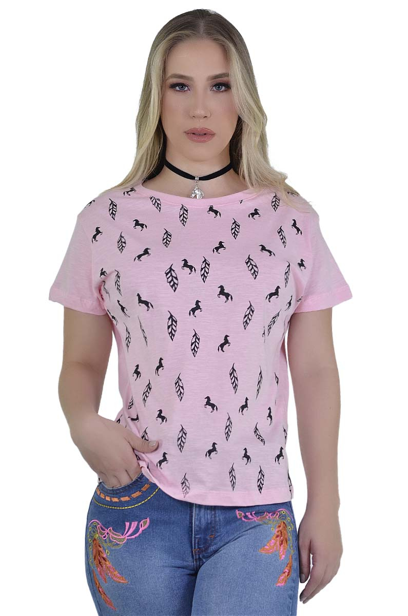 Radade Baby Look Horse Rosa - 1469