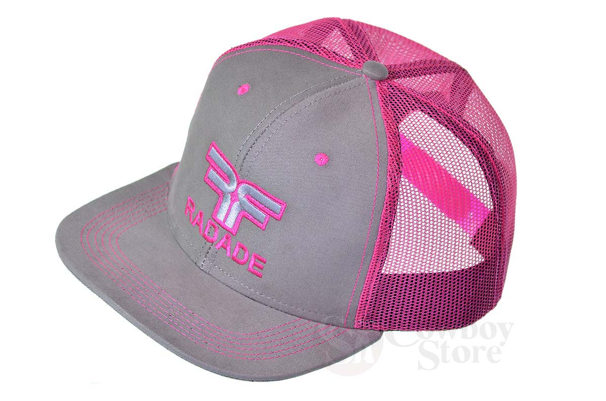 Boné Radade cor Cinza com tela Rosa - 8134